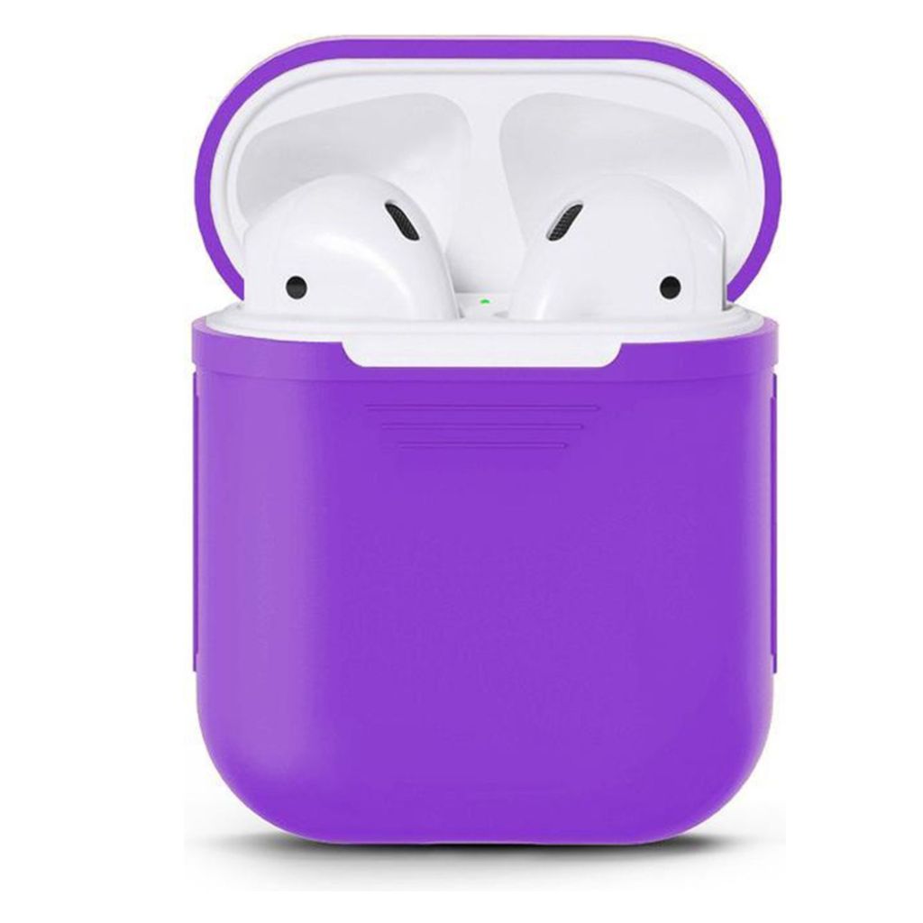 Smartphonica AirPods 1/2 Silikonhülle - Lila