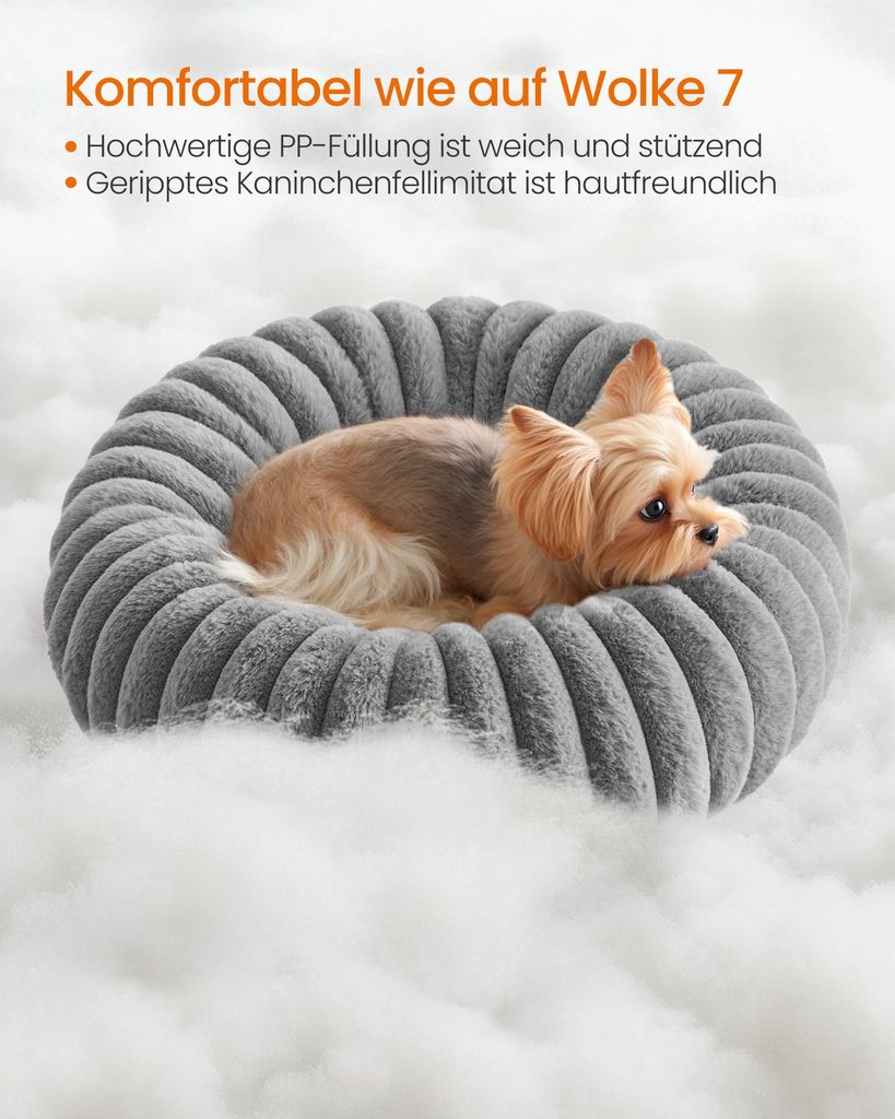 Feandrea Hundebett, kleines Katzenbett, 50 cm Produktbild 