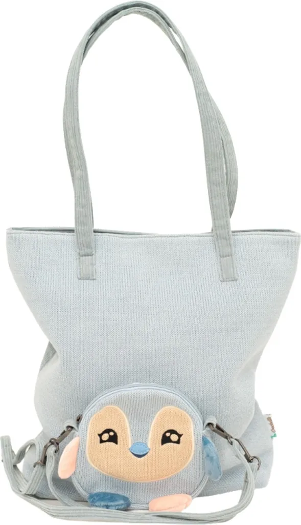 Sac pingouin en coton doux Crochetts LT-1954 avec sangle réglable