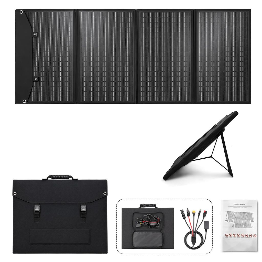 200W Solarpanel Faltbar 18V Monokristallin, Tragbares Produktbild 