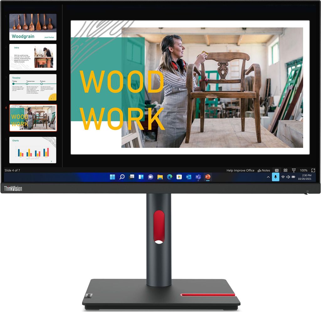 Lenovo ThinkVision P24q-30, 60,5 cm (23.8"), 2560 x 1440 Produktbild 