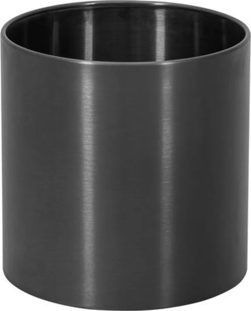 Cache-Pot Anthracite Anti-Corrosion Ø30cm Inox EUROPALMS Nova 83011396