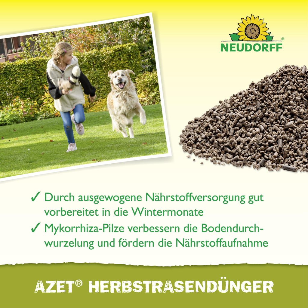 Neudorff Azet HerbstRasenDünger 10,5 kg Organischer Produktbild 