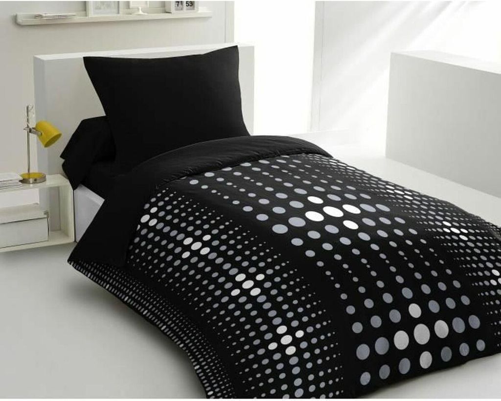 Bettbezug-Set HOME LINGE PASSION Steevy Schwarz 140 x 200 cm