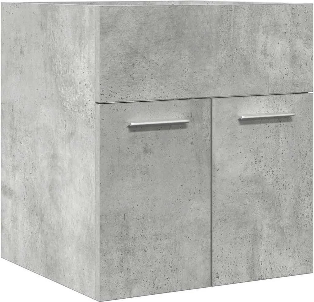 SYFAX™ Mobile Lavabo Bagno Grigio Cemento 41x38,5x46 cm in Truciolato