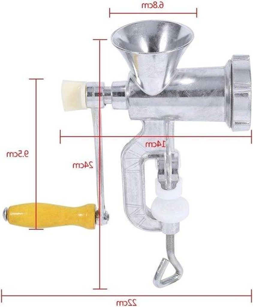 Aluminium Fleischmühle - Handbetriebene Fleischmühle für Haushalt und Küche