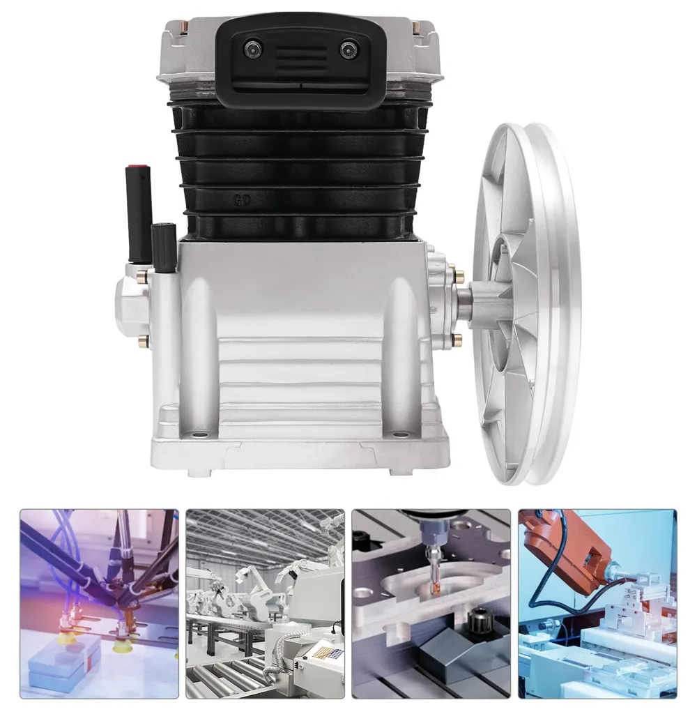 Tête de compresseur d'air 3HP argenté haute performance - Modèle TX-30