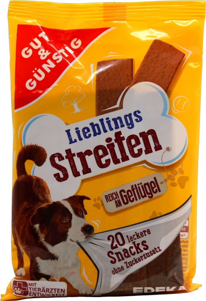Lieblings Streifen Hundeleckerli mit Geflügel, 15er Pack Produktbild 