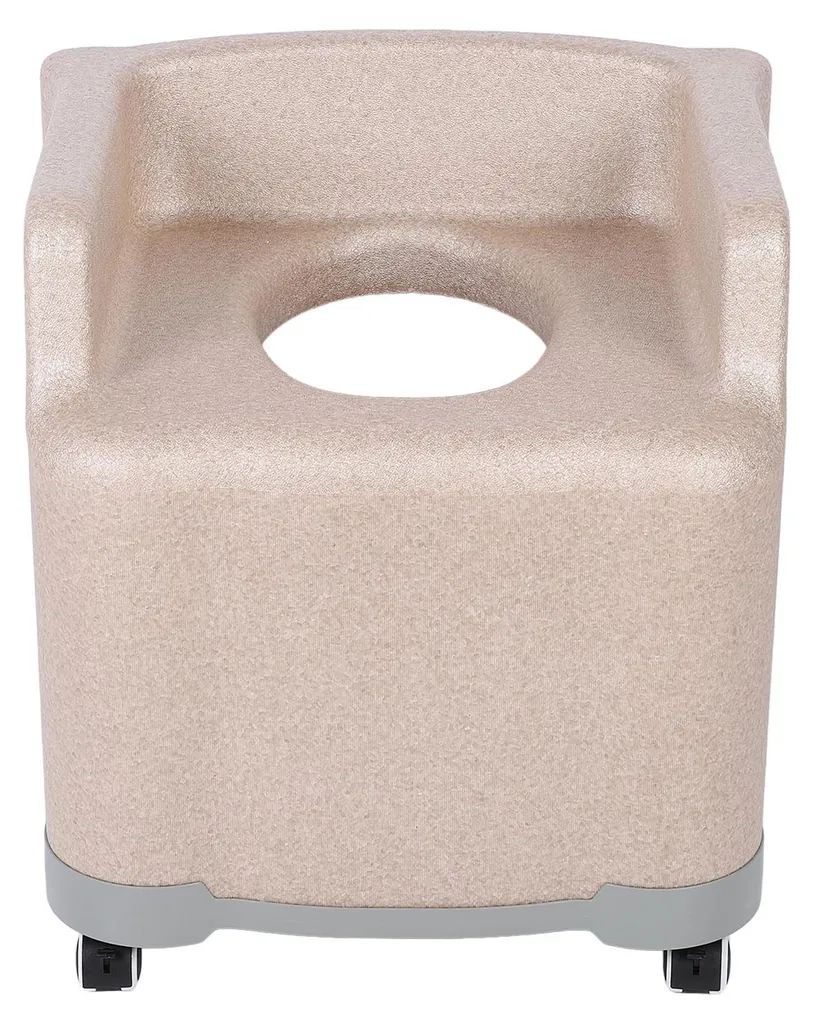 Chaise de toilettes antidérapante à roulettes, sécurité PMR amovible