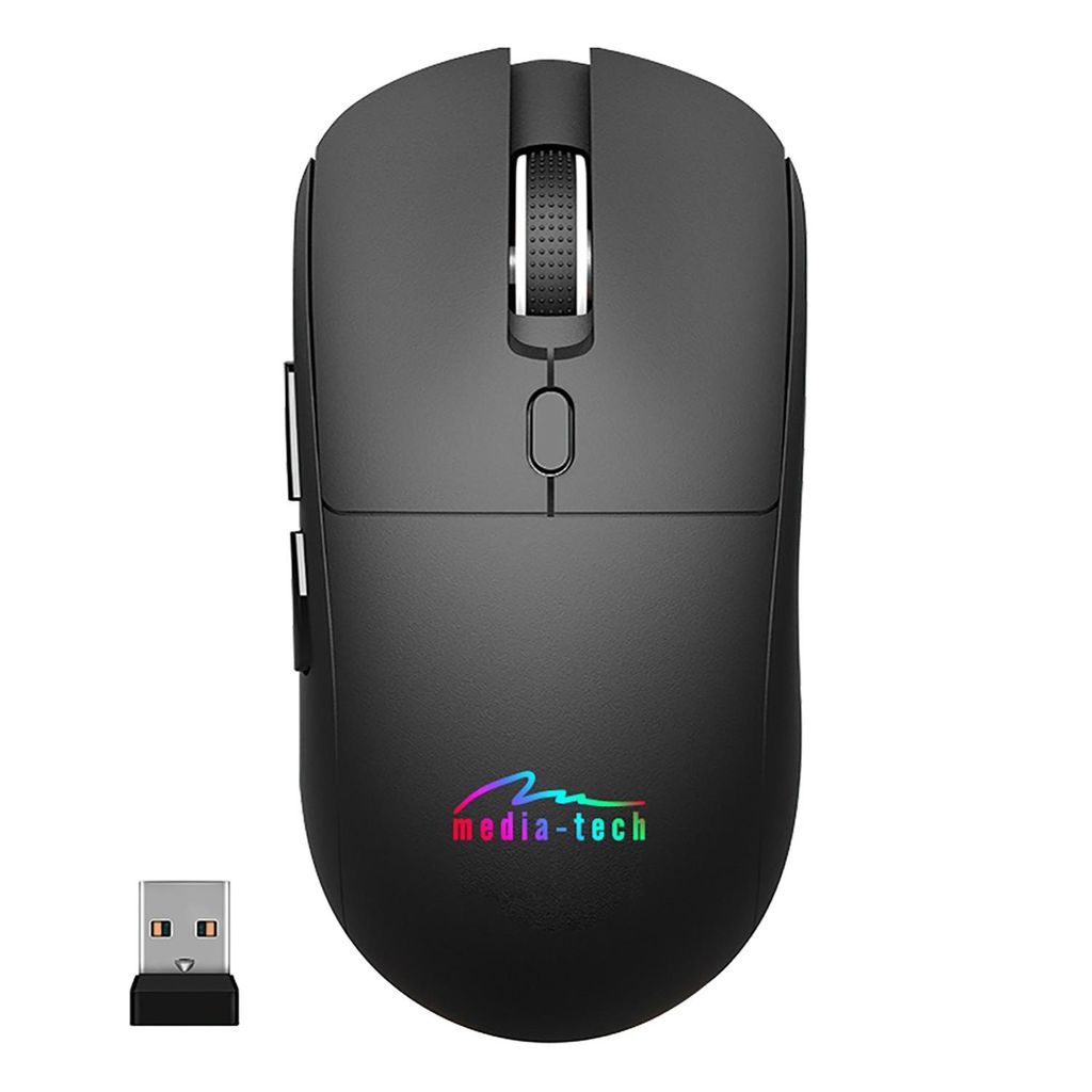 Media-Tech Drahtlose 2-in-1-Maus (BT/RF) SILENT & RECHARGE Produktbild 