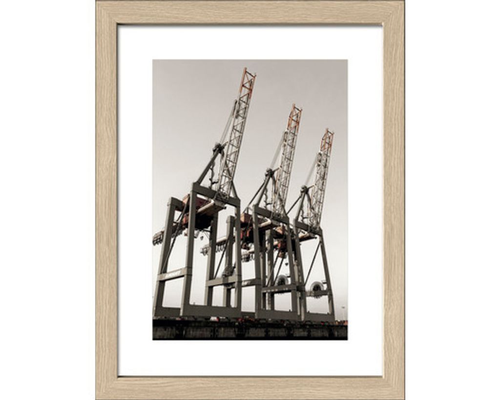 Gerahmtes Bild Hamburg Hafen 33x43 cm