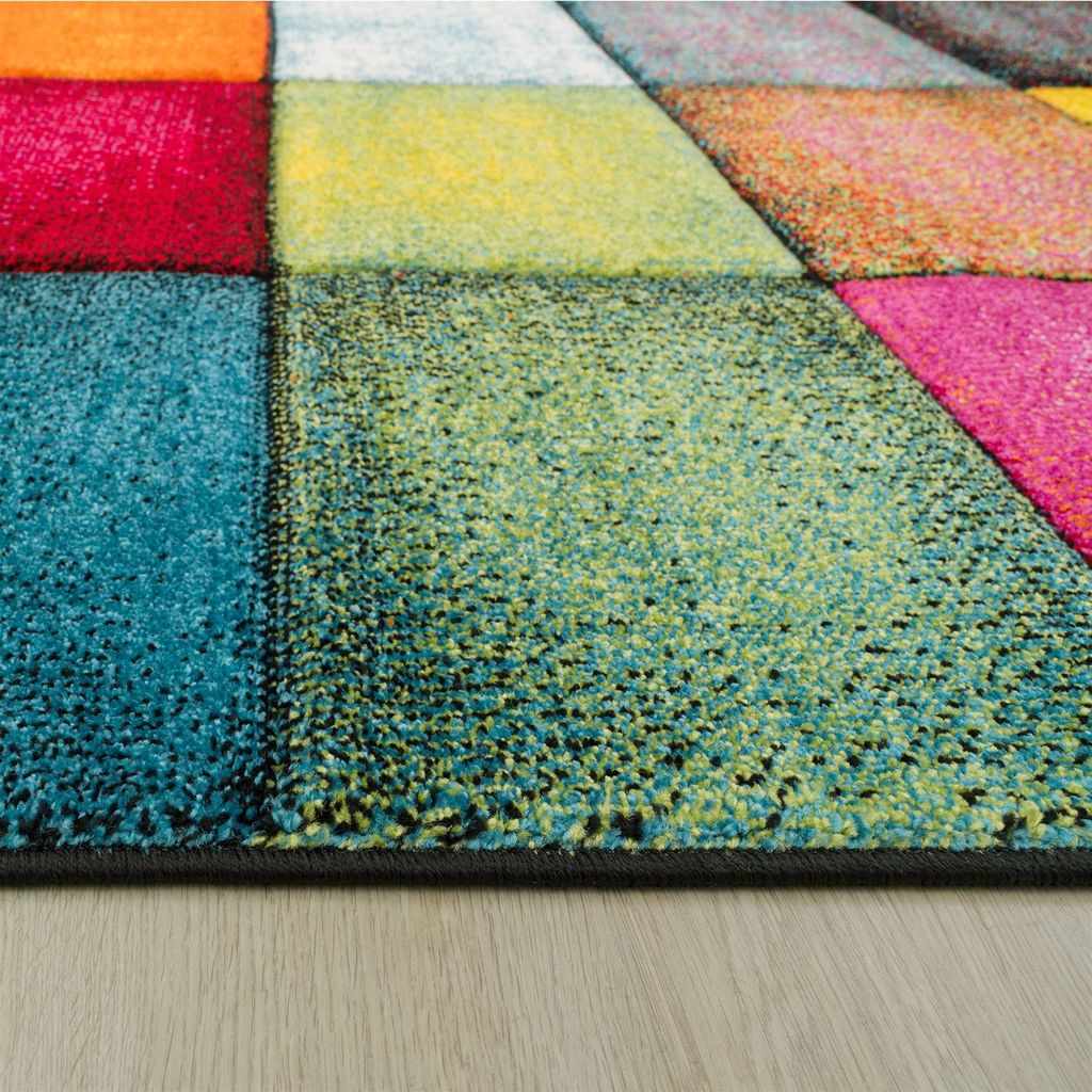 Wohnzimmer Teppich Bunt Kurzflor Kaufland.de