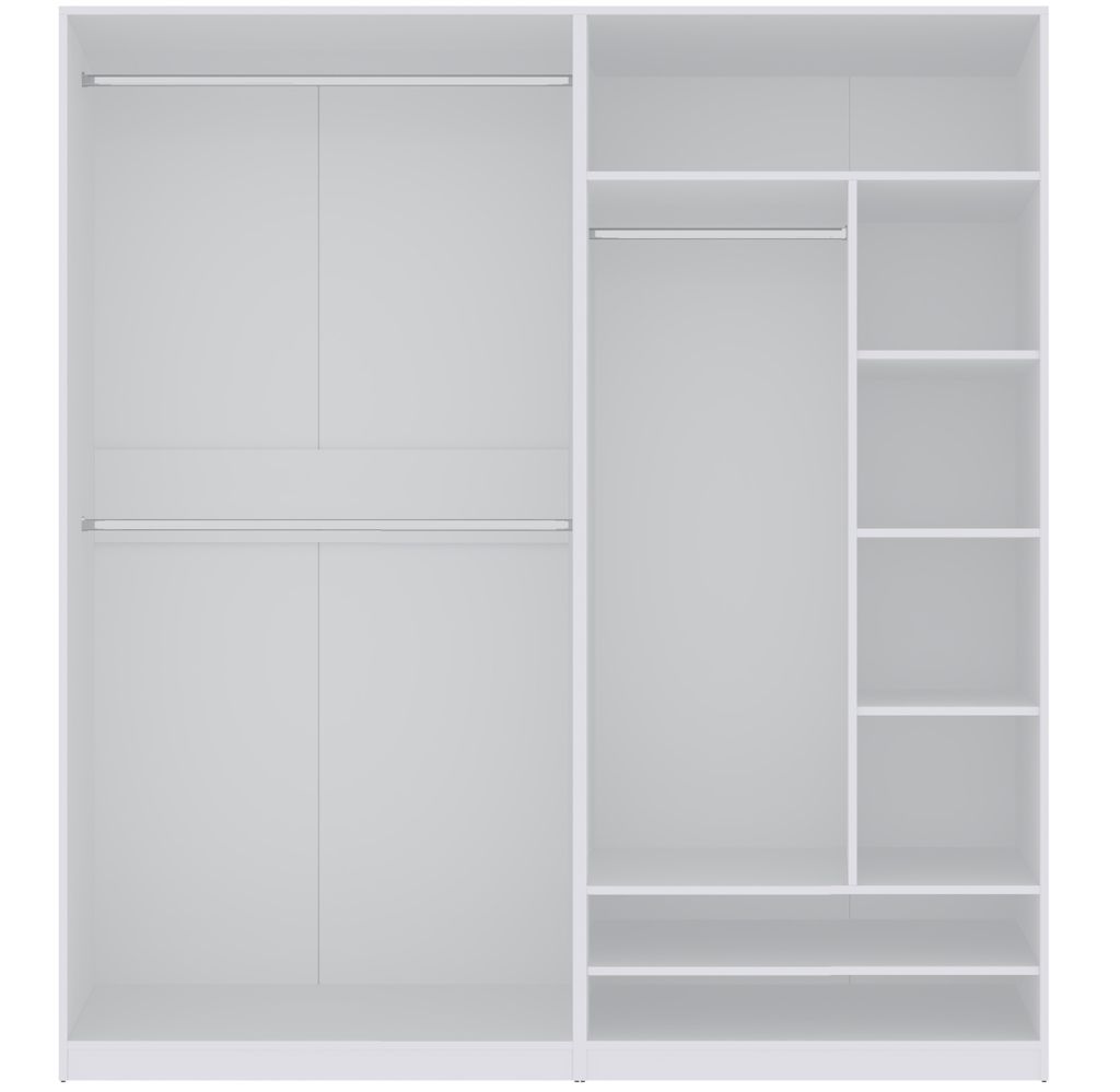 Marmex TRES A Weiß 190x206x51 offener Kleiderschrank ohne Produktbild 