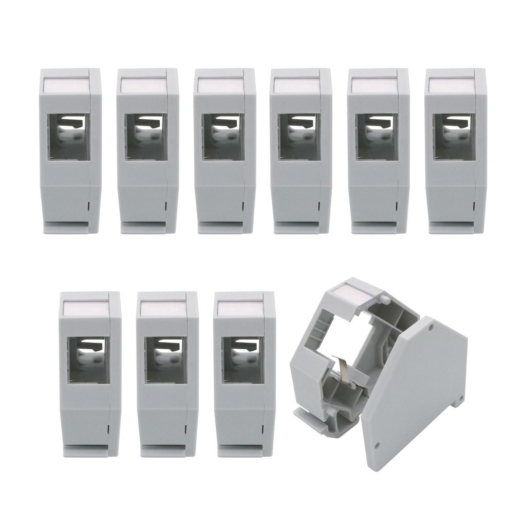 10x ARLI Hutschienenadapter für RJ45 Keystone Modul Halter Adapter für Hutschiene