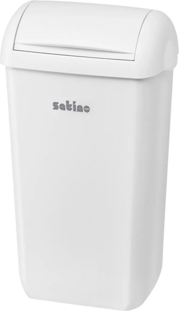 Gagnez de la place au sol avec la poubelle murale Satino 23L blanche