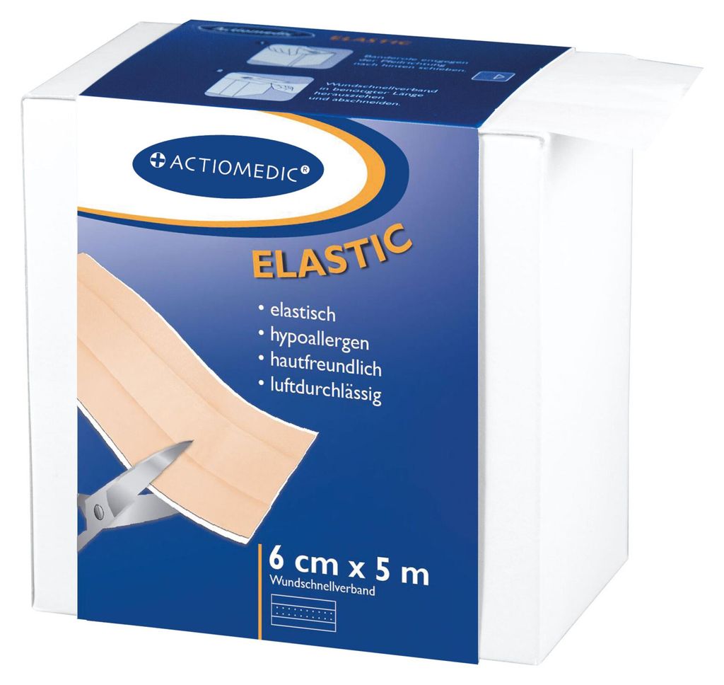 ACTIOMEDIC ELASTIC Wundschnellverband, hypoallergen, 6cm x 5m