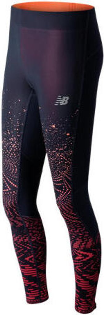 Laufhose Damen New Balance Printed Tight Running, Farbe New Balance:Dispersed Glitch/Pigment, Größe NB Damen Textil:XS