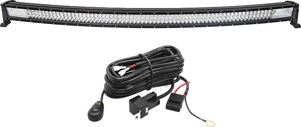 Barre LED incurvée 52 pouces étanche IP67 avec faisceau électrique pro
