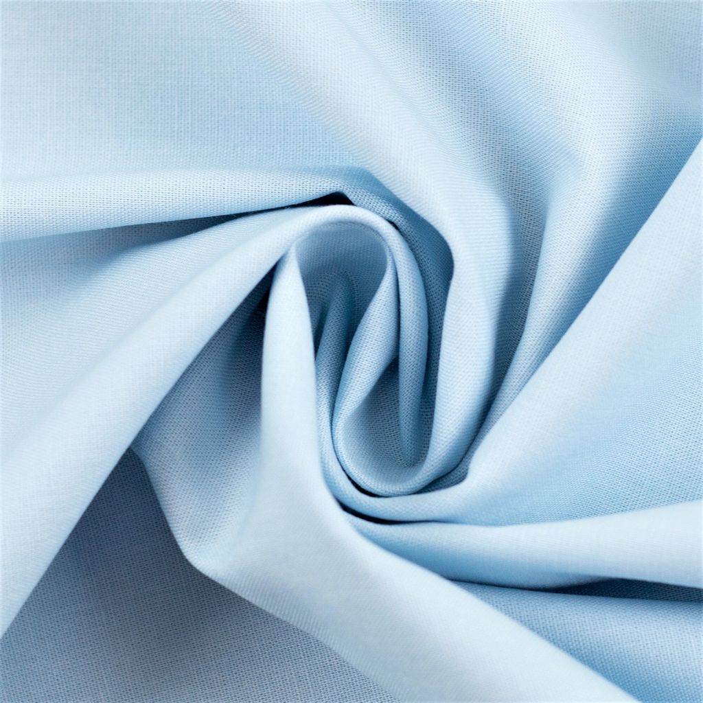 Viskose "Anna Lena" Hellblau, Uni 108 g/m², 100 % Viskose, glatt/fein, 0,5 m, Meterware