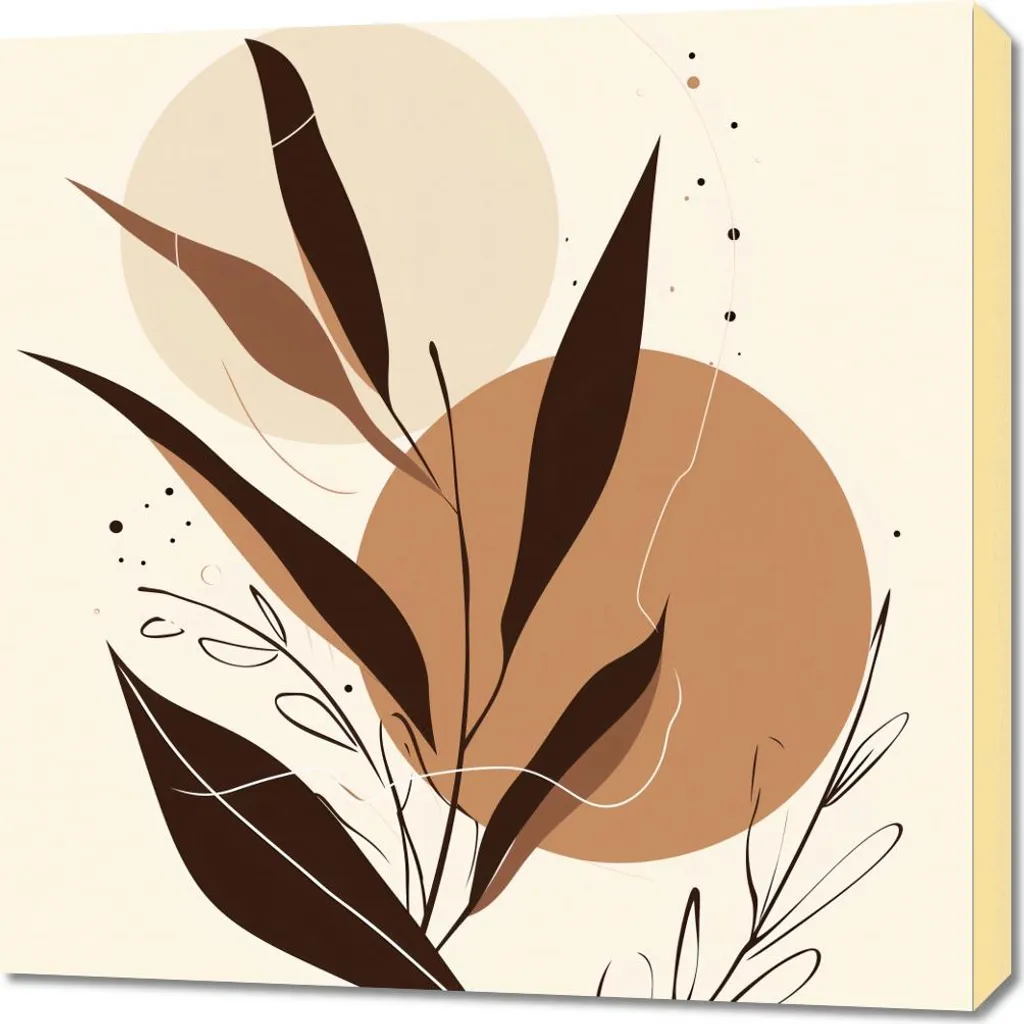 Déco Murale Murmures d'automne 70 x 70 cm - Habillez vos Murs Vides Facile
