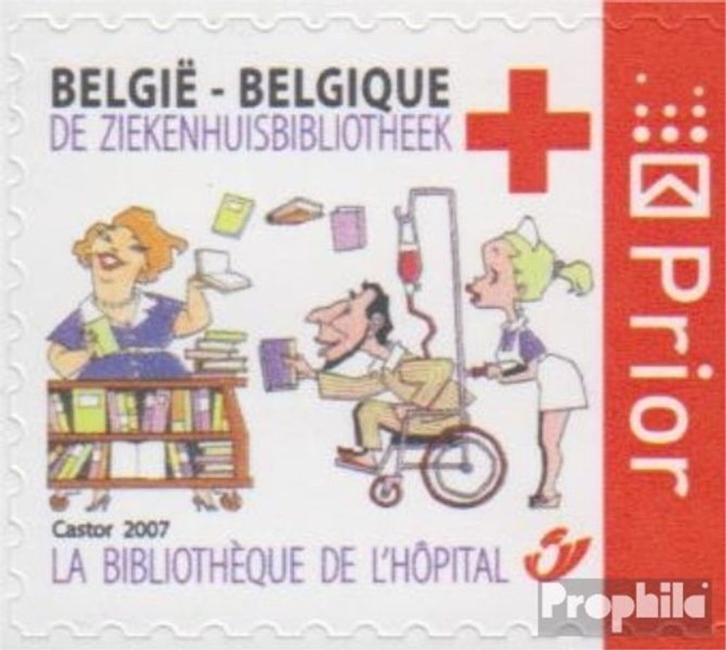 Briefmarken Belgien 2007 Mi 3672II D (kompl.Ausg.) postfrisch Rotes Kreuz