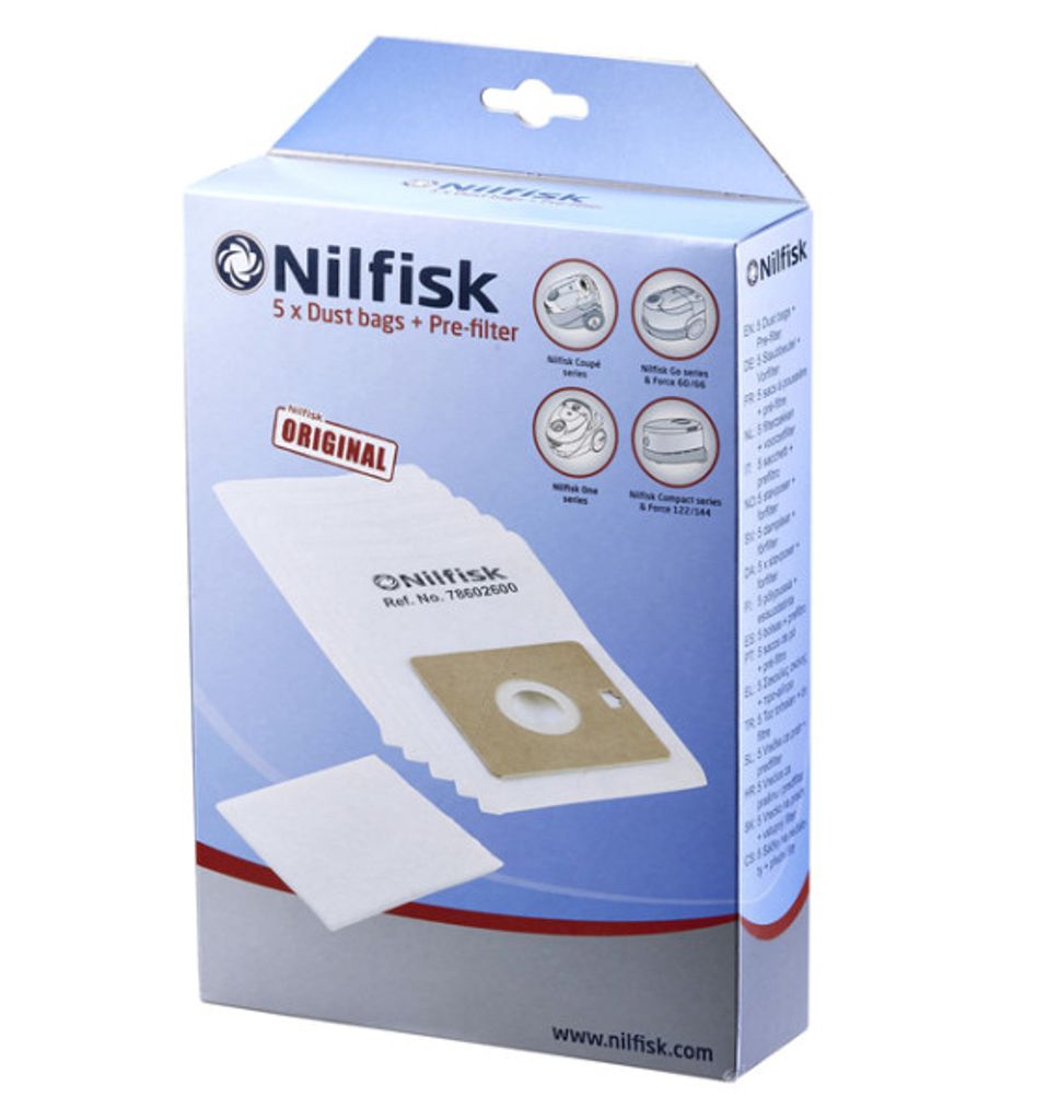 Nilfisk W7-51559, Vrecko na prach, Cylindrový vysávač, Obrázok produktu 