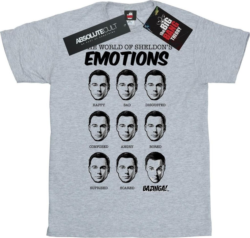 The Big Bang Theory - "Emotions" T-Shirt für Damen BI1589 (M) (Grau)