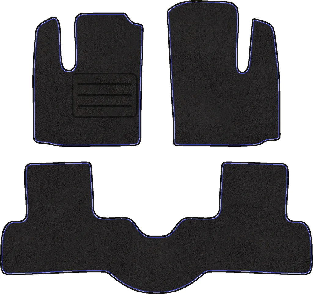 Tappetini Auto In Velluto Per Fiat Doblo II – 2 Pezzi Anteriori, Su Misura, Antiscivolo, Con Rinforzo - 4