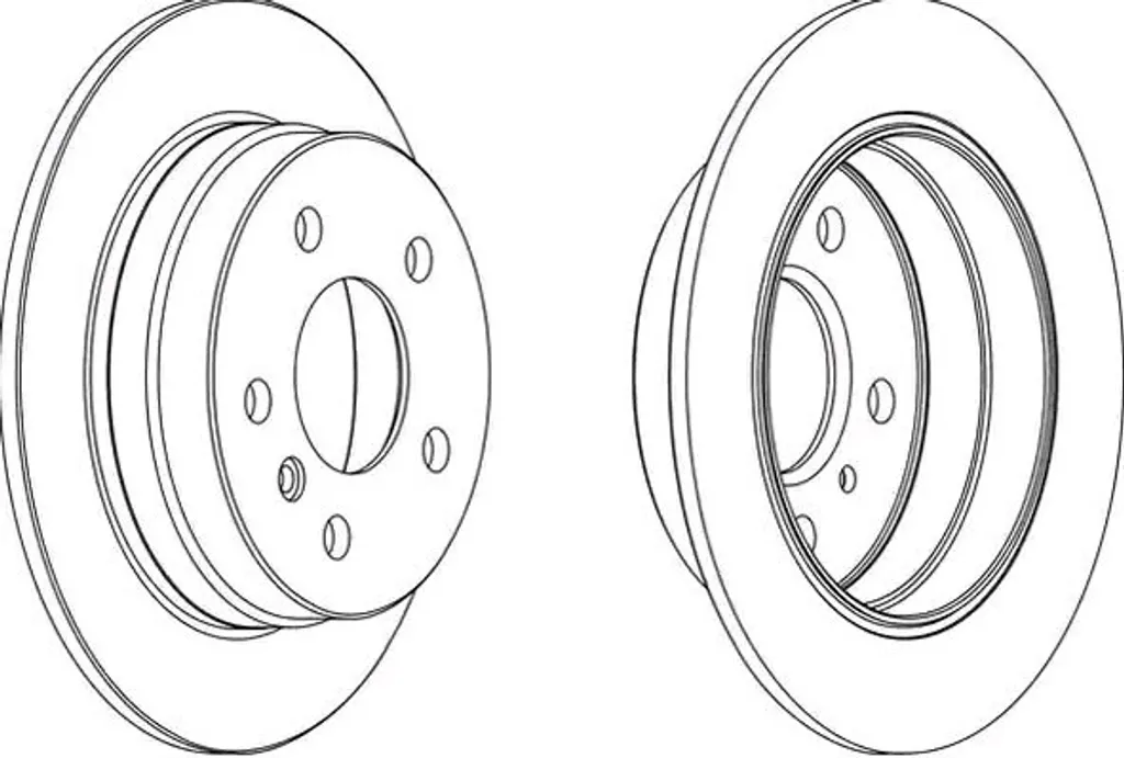Jeu de Disques de Frein Avant JURID 55 5mm pour Mercedes Classe A 169