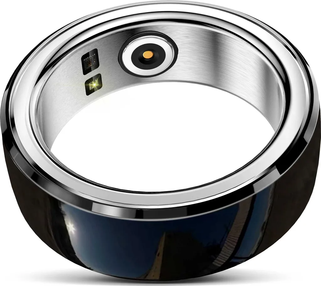 Anello React 8 Argento e Ceramica - Stile e Benessere al Dito - 2