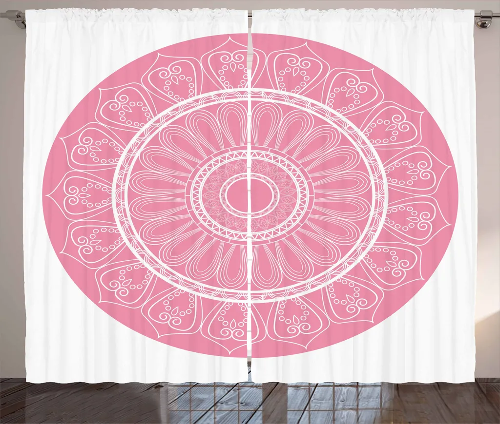 Tenda Rustica Mandala Rosa ABAKUHAUS | Design Esclusivo 280x245 cm