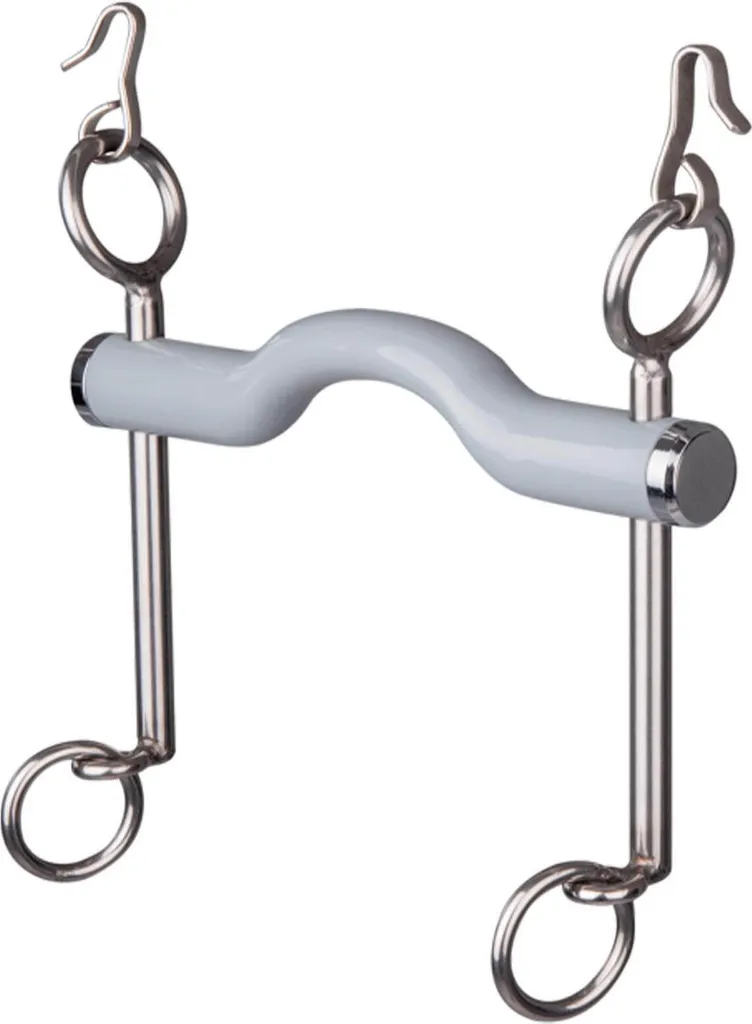 Mors de dressage avec barre à languettes 130 mm dureté dure branches longues