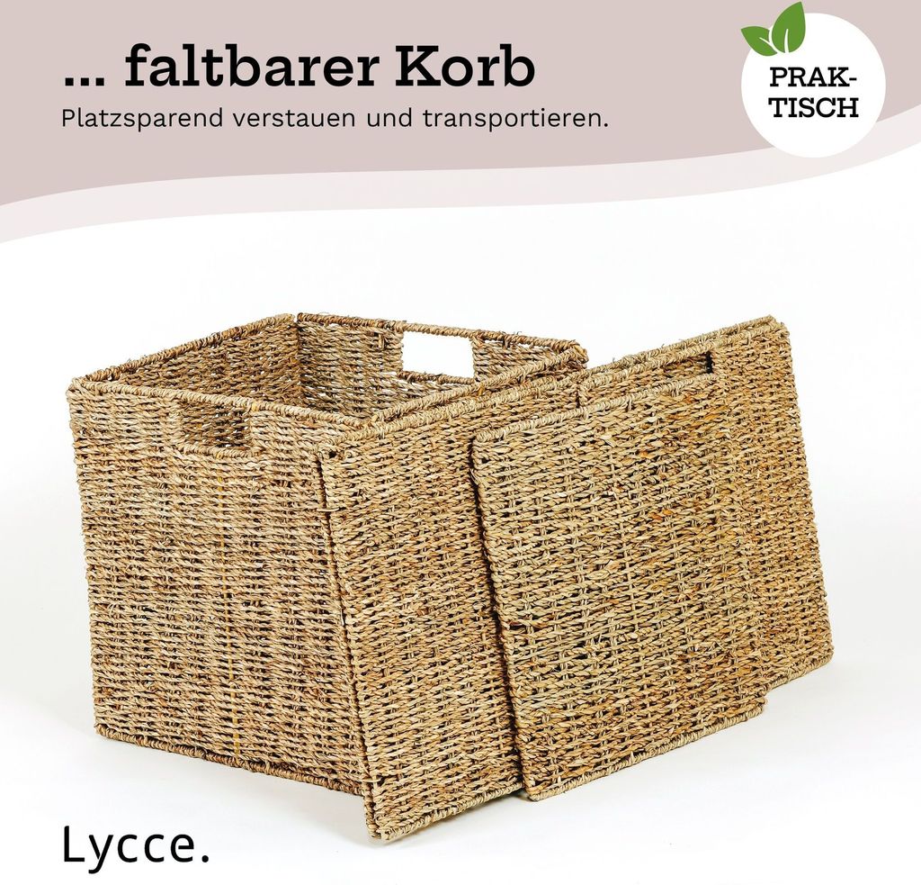 Lycce Insert d'étagère LAKE, panier tressé en jonc de mer Image du produit 