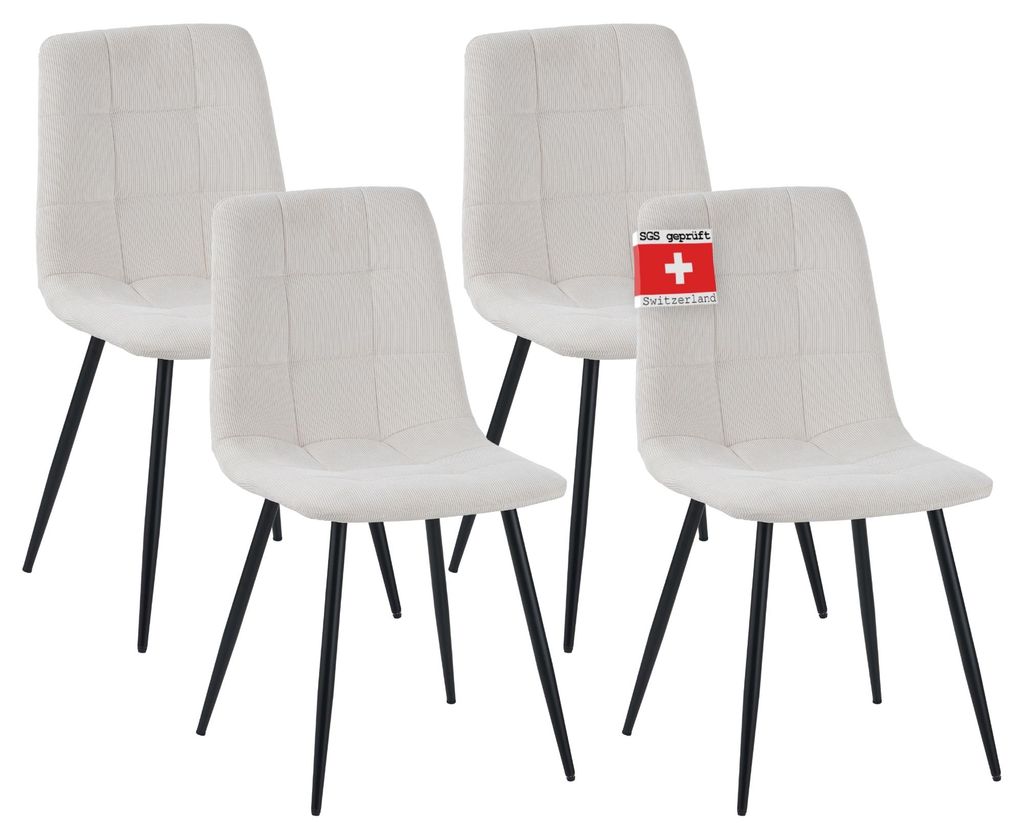 Jídelní židle Albatros sada 4 ks BORA Beige - Pohodlná Obrázek produktu 