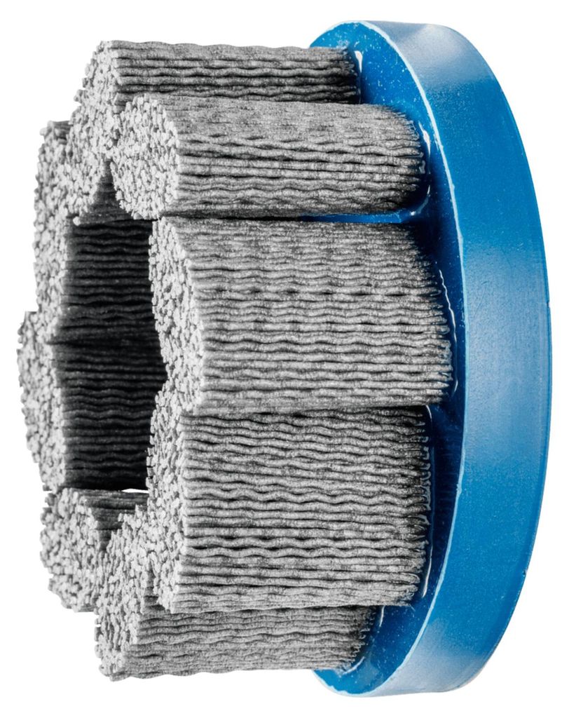 PFERD TOOLS COMPOSITE FLEX Tellerbürste DBU Ø 100x22,2 mm Bohrung SiC-Filament-Ø 1,10mm Korn 120 stationär