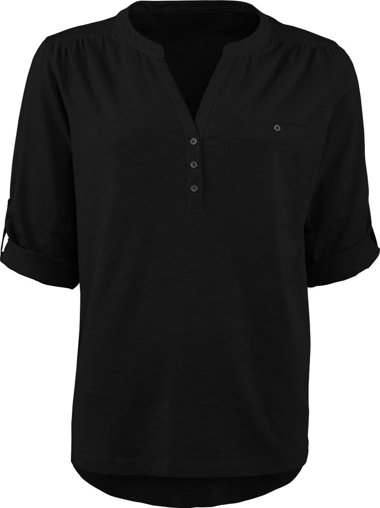 Stooker Women MARIE Damen T-Shirt 3/4-Arm Regular Fit 44/46 black