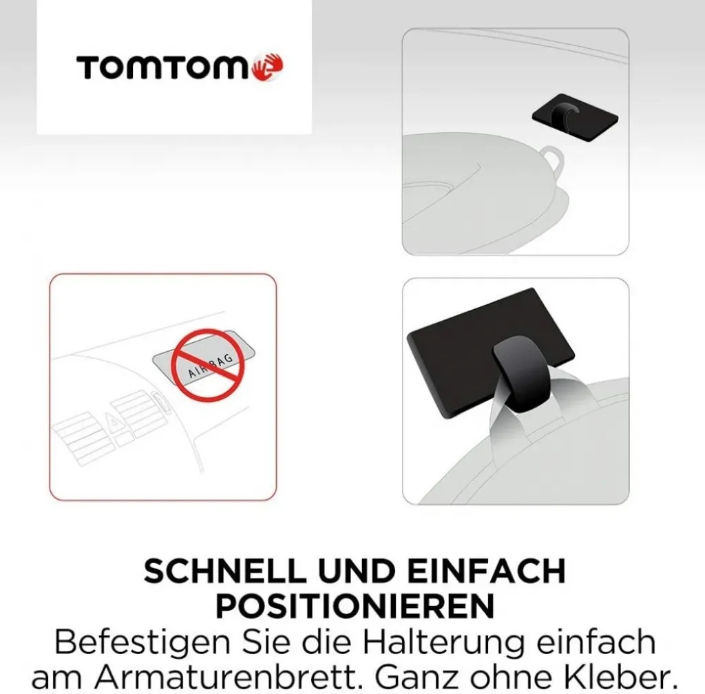 Plaque d'adaptation TomTom auto-adhésive et rigide pour tableau de bord - 6