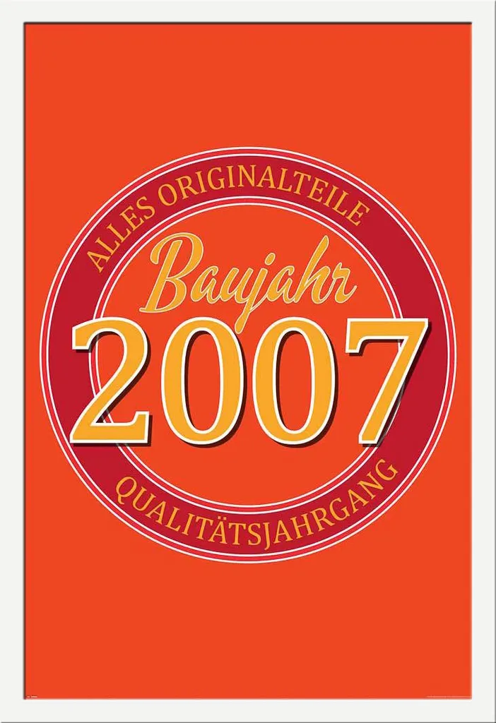 Poster Compleanno 2007 Original Parts - Cornice Shinsuke Bianca