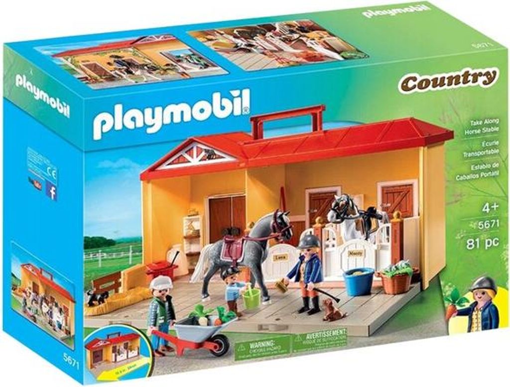 PLAYMOBIL Nuova stalla portatile 71393 Immagine del prodotto 