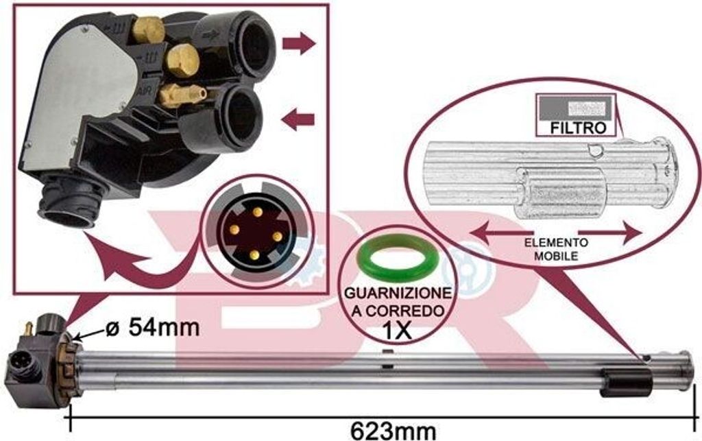 BOTTO RICAMBI Tankgeber Tankgeber BRM2851 für IVECO EUROSTAR 625mm