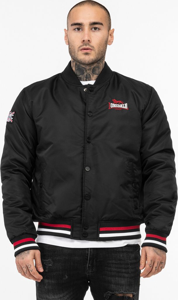 Herren Jacke normale Passform ORKNEY Black/Red/Ecru M Lonsdale