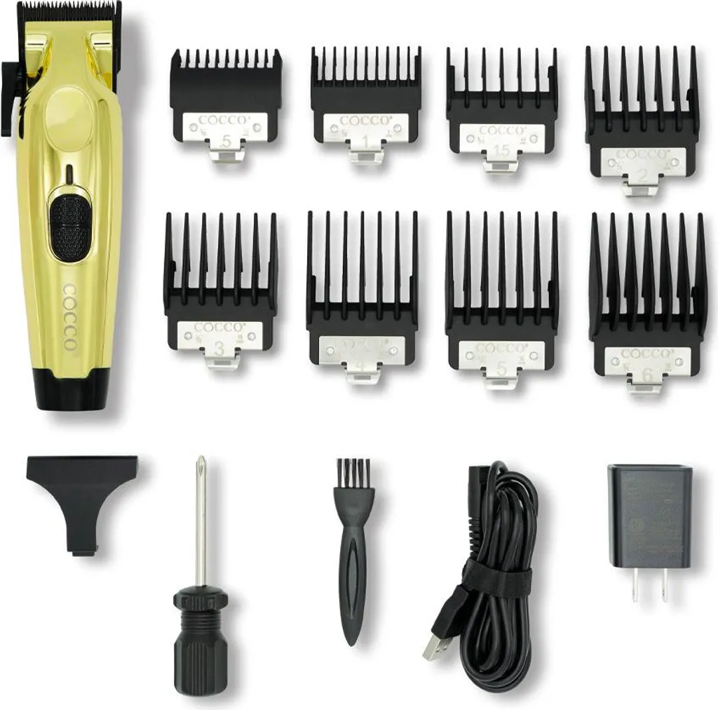 Tondeuse de Finition Professionnelle Cocco Veloce Pro Gold pour Coiffeur