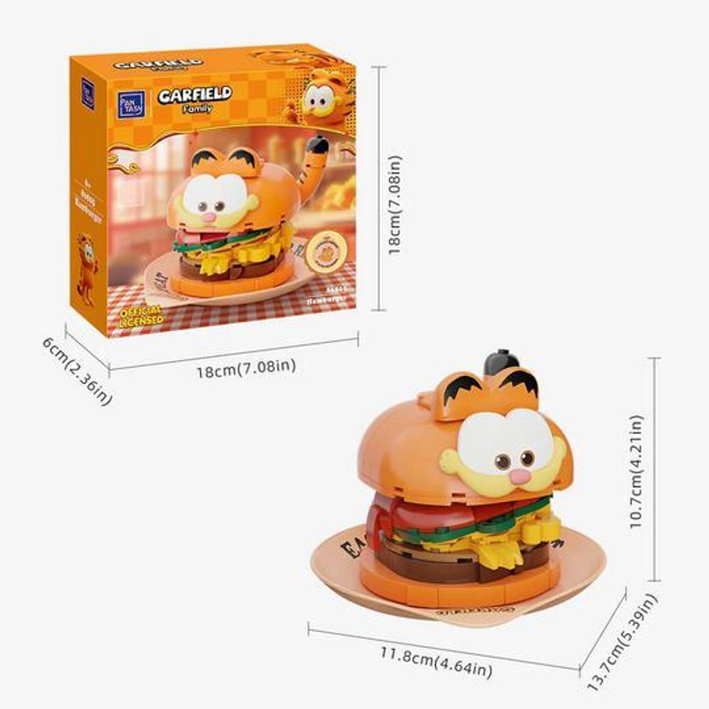 Pantasy Stavebnice - Garfield Foodie Hamburger 10cm Image du produit 