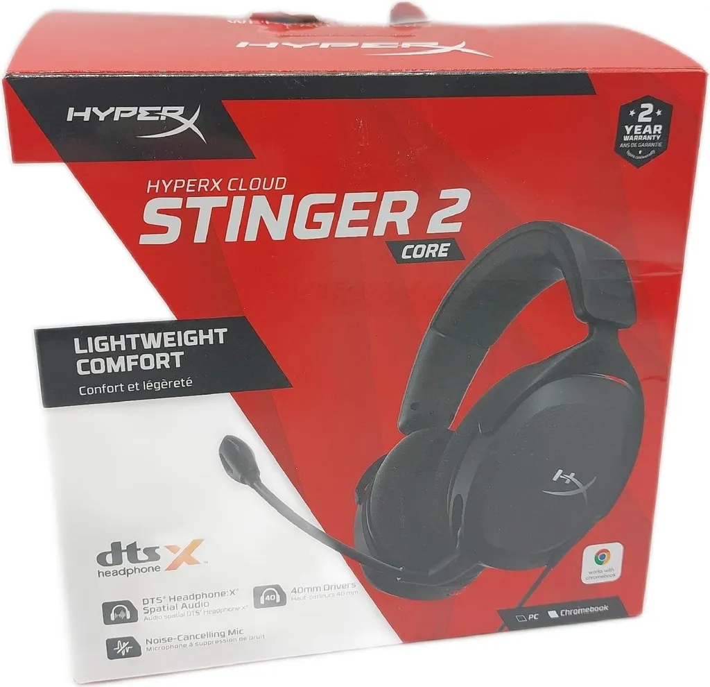 Casque HyperX Cloud Stinger II Core pour Jouer sur Console et PC Noir - 12