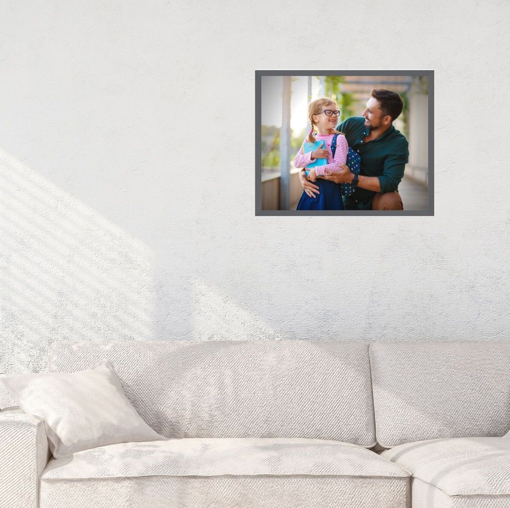 Bilderrahmen Fotorahmen Kunststoff 10x15 cm Farbe: grau Produktbild 3
