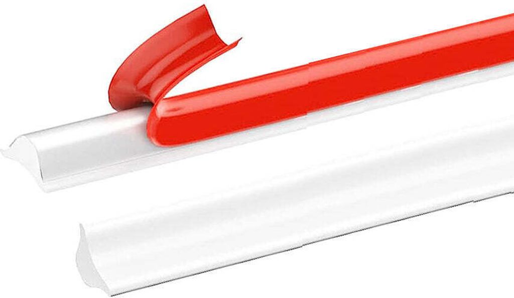 Silikon Dichtungsband – Selbstklebend – 2 Meter – Weiß – Wasserabweisend für Badezimmer und Küche