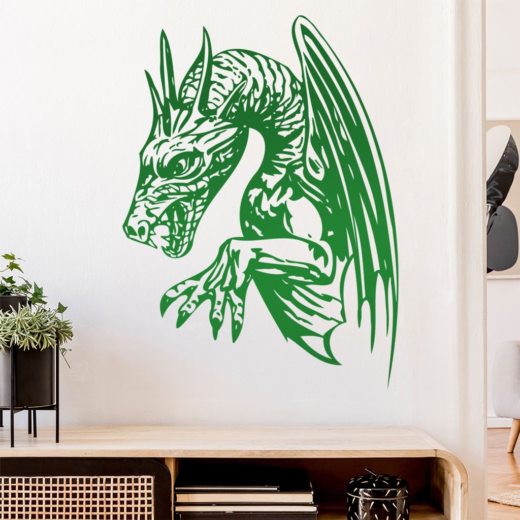 Drachen Klaue Wandtattoo in 6 Größen - Wandaufkleber Wall Sticker - Dekoration, Küche, Wohnzimmer, Schlafzimmer, Badezimmer