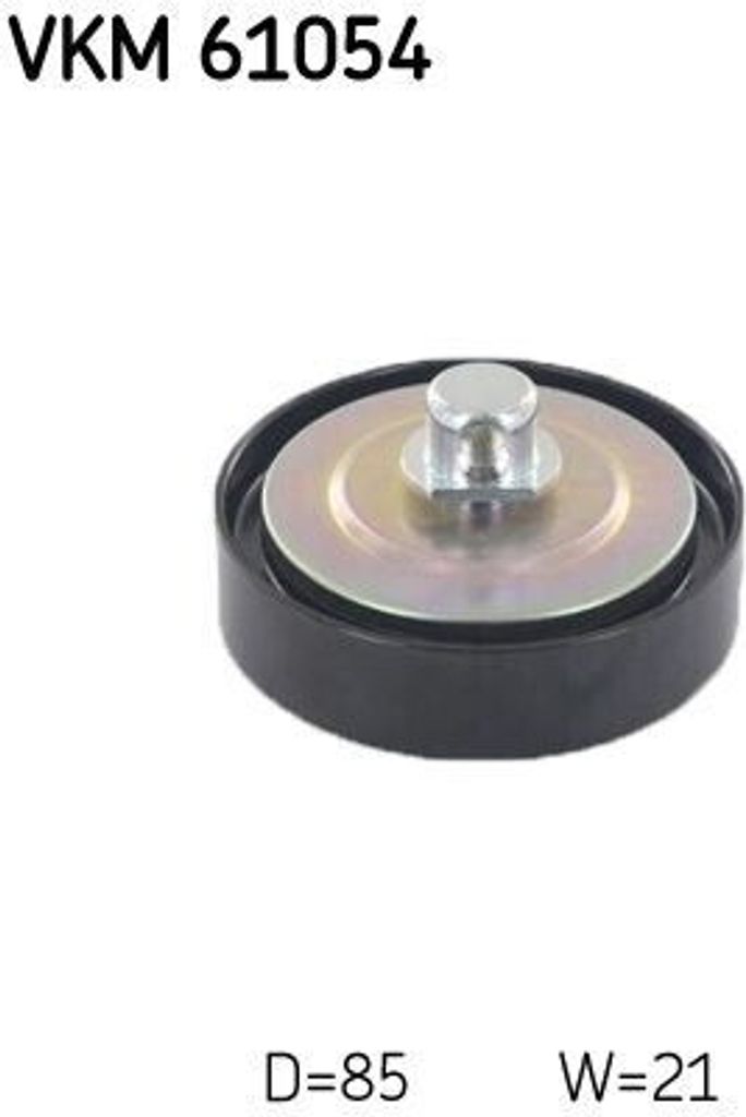 SKF VKM 61054 Umlenk-/Führungsrolle, Keilrippenriemen OE 4435012070 kompatibel mit Avensis, Corolla