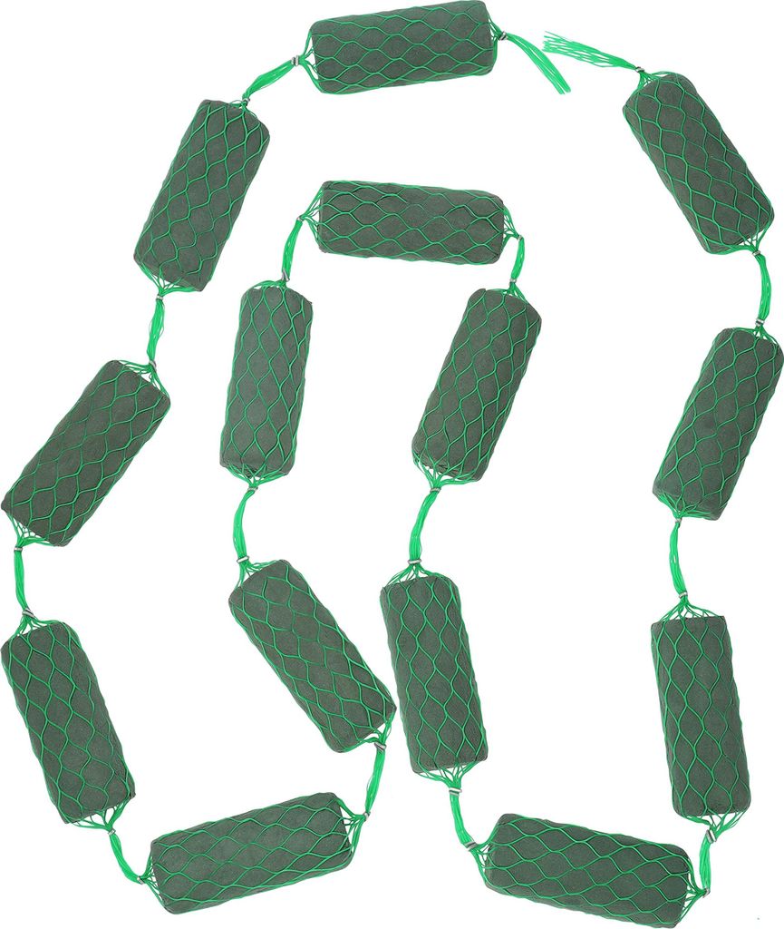 Belle Vous Schaumstoff Rund Grüne Steckmasse für Blumen Netz Girlande (14 Stk) – 3m Steckschaum Blumen Steckschwamm zum Basteln, Blumen Stecken,
