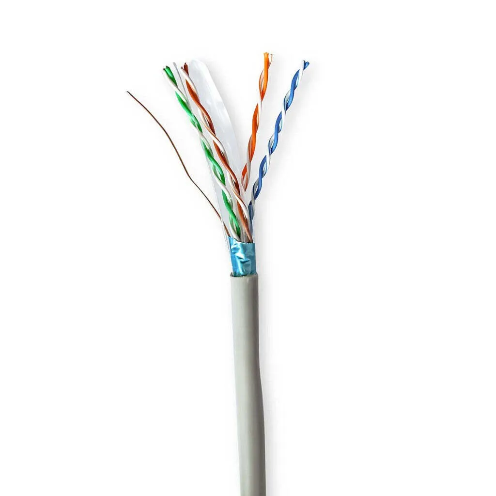 Bobina Cavo LAN CAT6 100 Metri Schermato - Cavo Rete Interno F/UTP